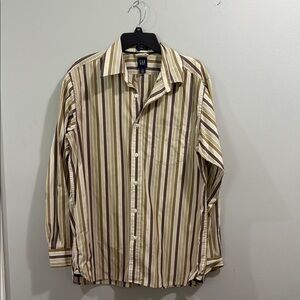 Old Navy classic fit vintage looking button-down striped top